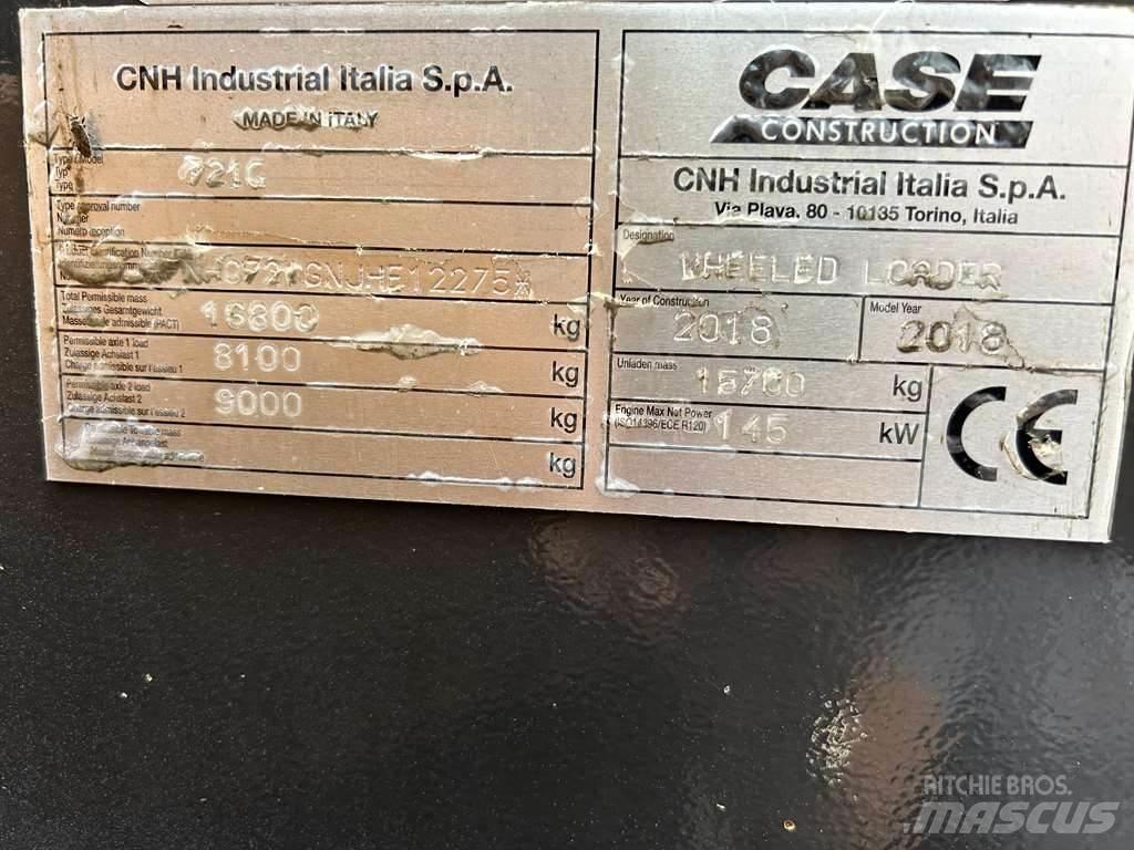 CASE 721G XR Kolesové nakladače