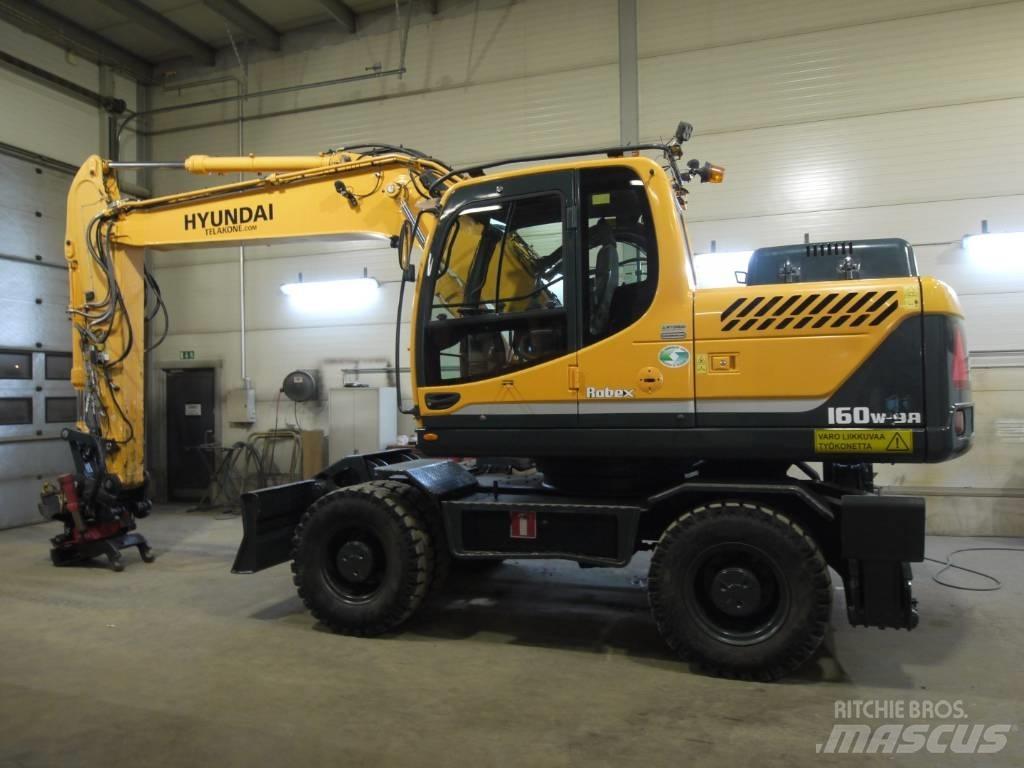 Hyundai R 160 W-9A Kolesové rýpadlá