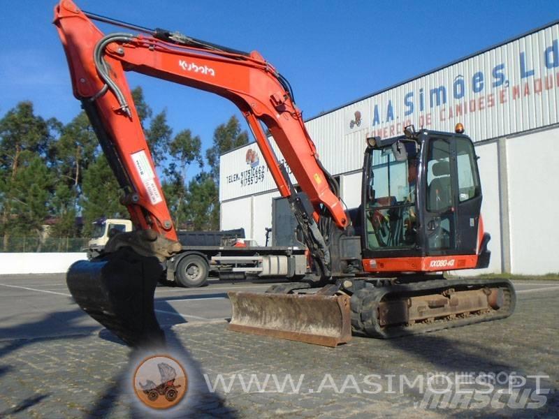 Kubota KX 080-4 Midi rýpadlá 7 t - 12 t