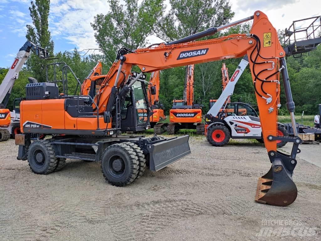 Doosan DX140W-7 Kolesové rýpadlá
