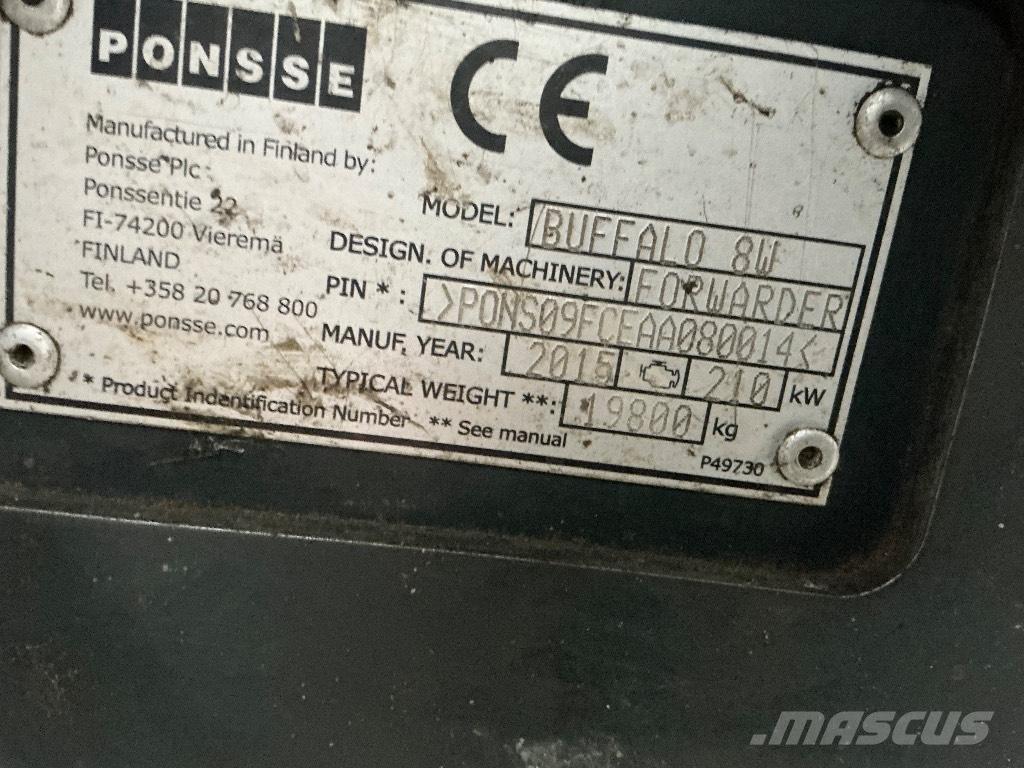 Ponsse BUFFALO 8W Lesné traktory