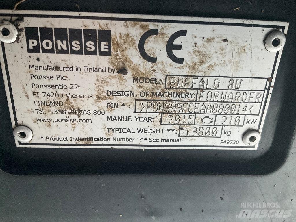 Ponsse BUFFALO 8W Lesné traktory