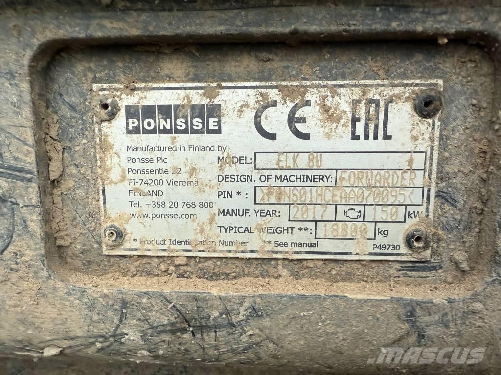 Ponsse ELK 8W Lesné traktory