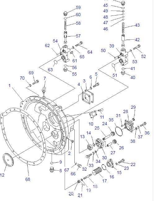 Komatsu D85A-21 Prevodovka