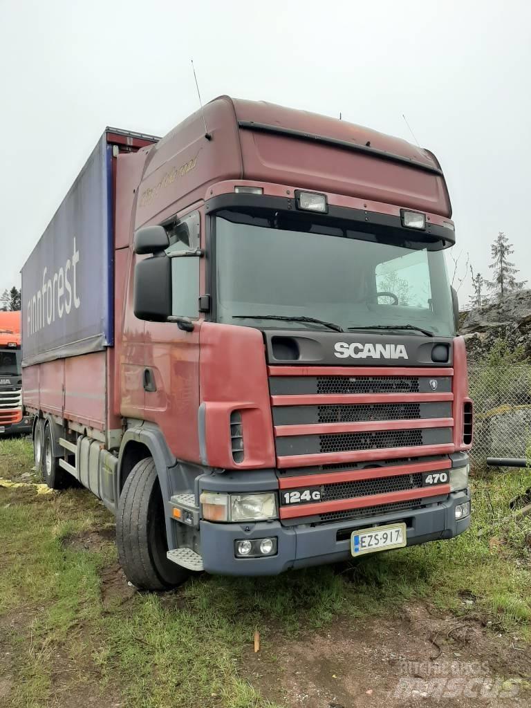 Scania R 124 Nákladné vozidlá s bočnou zhrnovacou plachtou