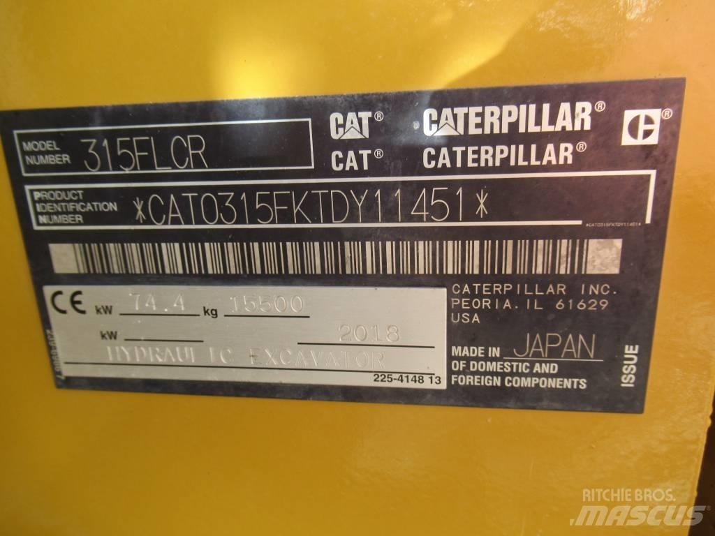 CAT 315F LCR Pásové rýpadlá