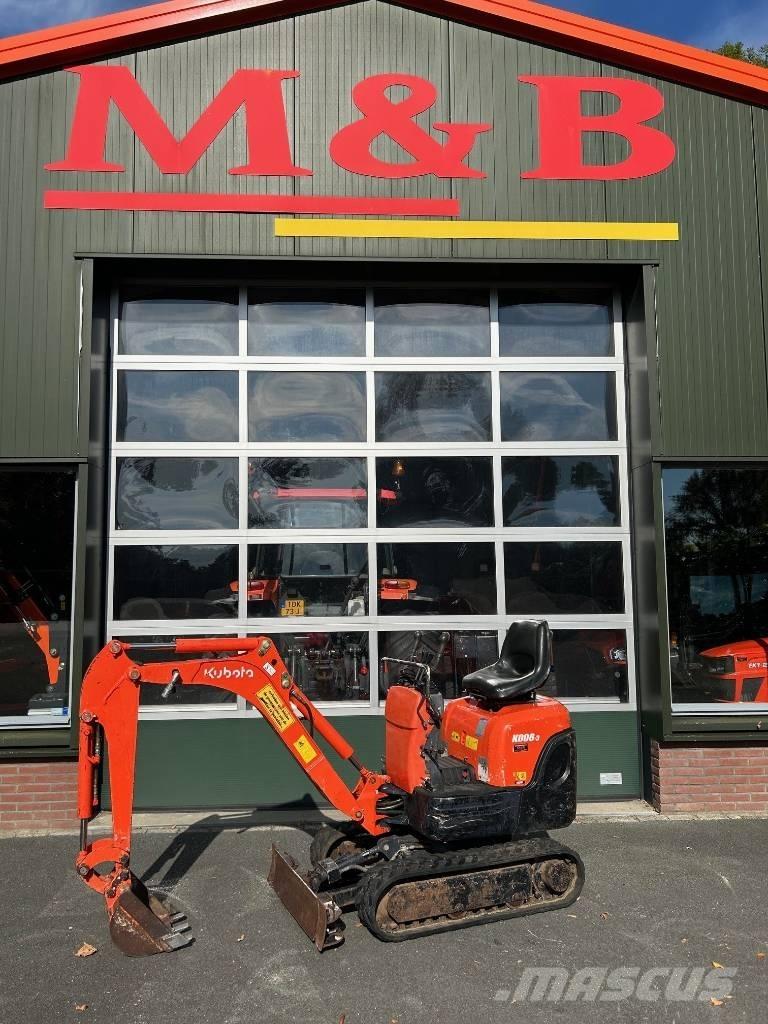 Kubota K 008-3 Mini rýpadlá < 7t
