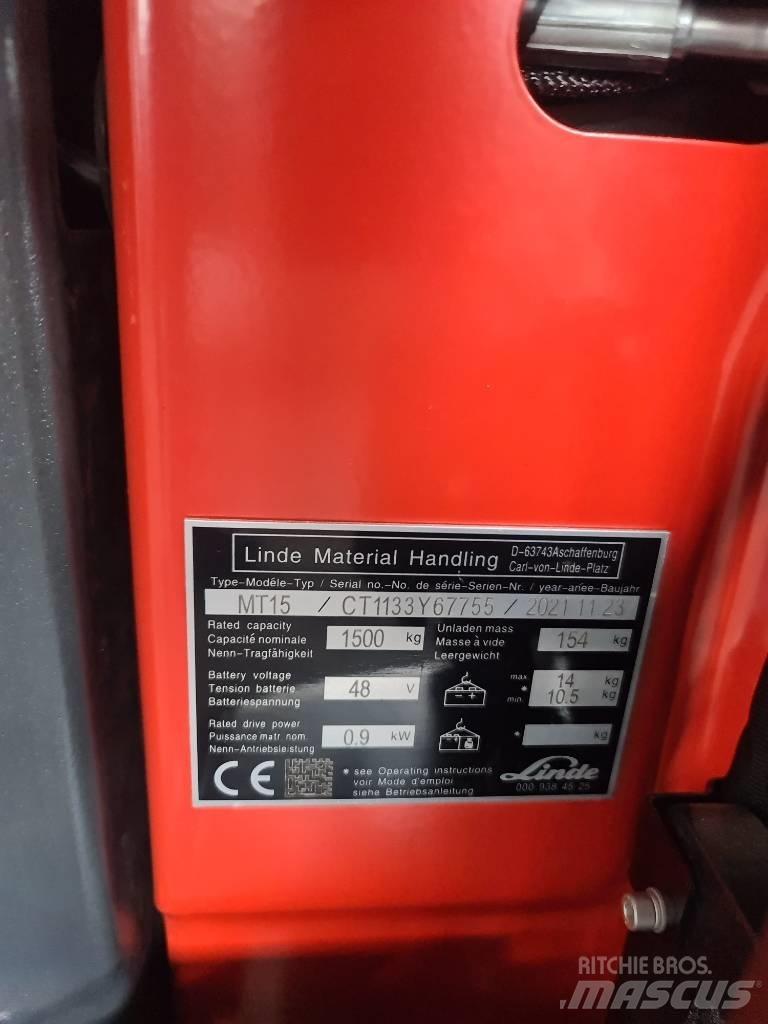 Linde MT15 Akumulátorové vozíky