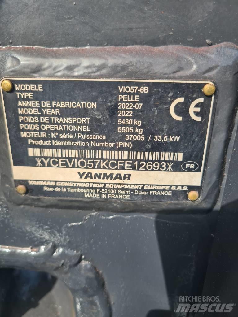 Yanmar Vio 57-6B Mini rýpadlá < 7t