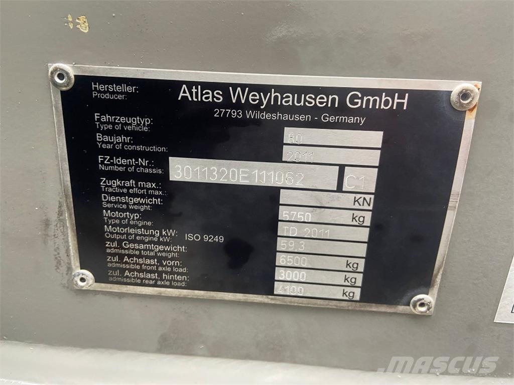 Atlas 80 Kolesové nakladače