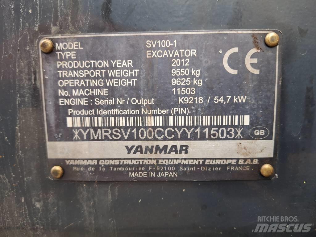 Yanmar SV 100-1 Midi rýpadlá 7 t - 12 t