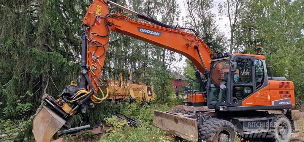 Doosan DX170W Kolesové rýpadlá