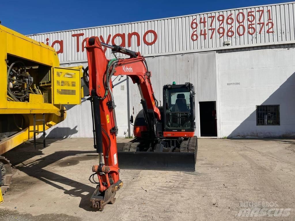 Kubota KX 080-4 Midi rýpadlá 7 t - 12 t