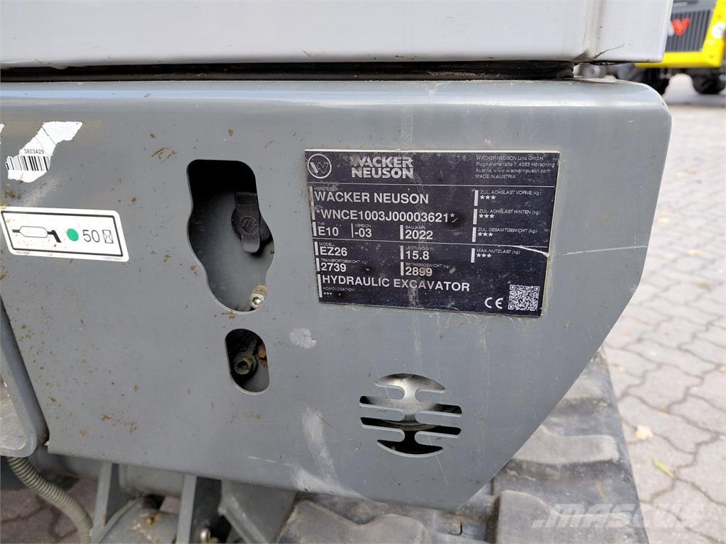 Wacker Neuson EZ26 Pásové rýpadlá