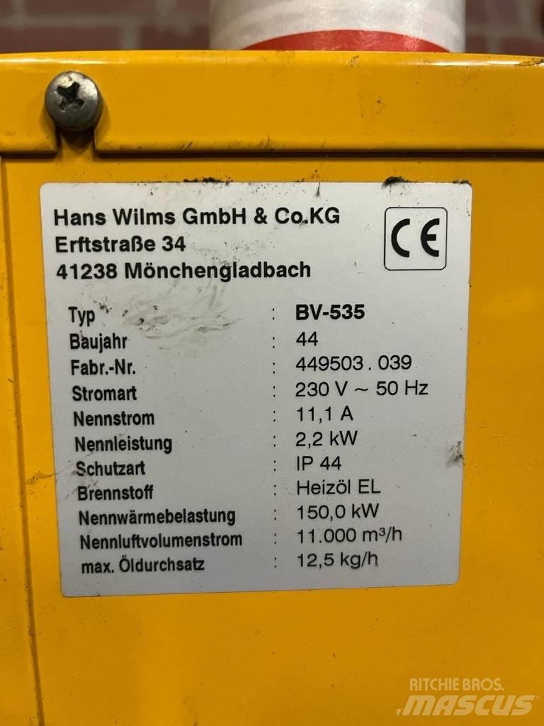 Wilms BV 535 Kúrenie a zariadenia pre rozmrazovanie