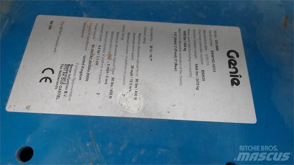 Genie GS2646 Nožnicové zdvíhacie plošiny
