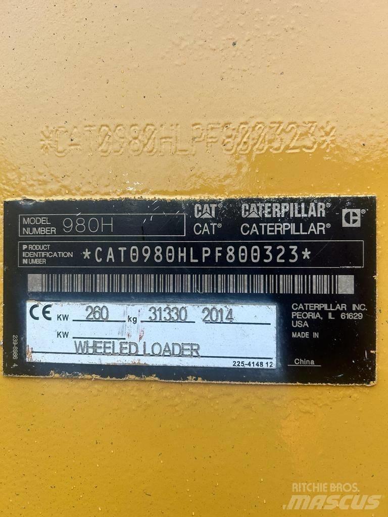 CAT 980H Kolesové nakladače