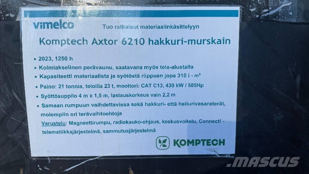 Komptech Axtor 6210 Štiepkovače