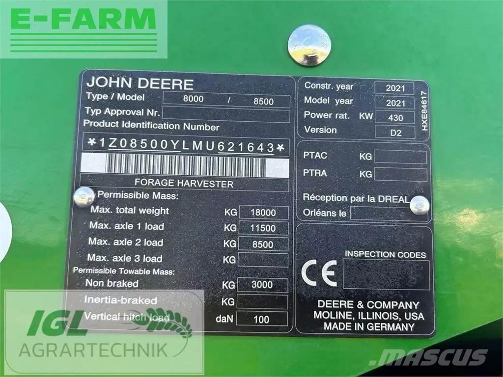 John Deere 8500i Samochodné kosačky