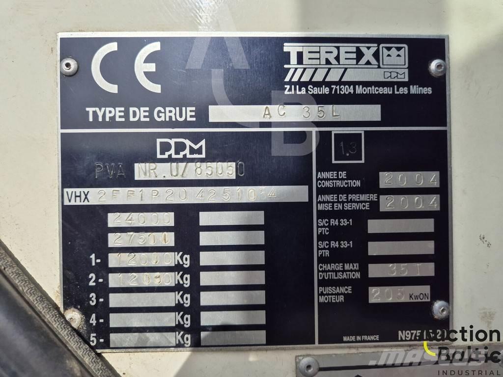 Terex AC 35 L Autožeriavy, hydraulické ruky