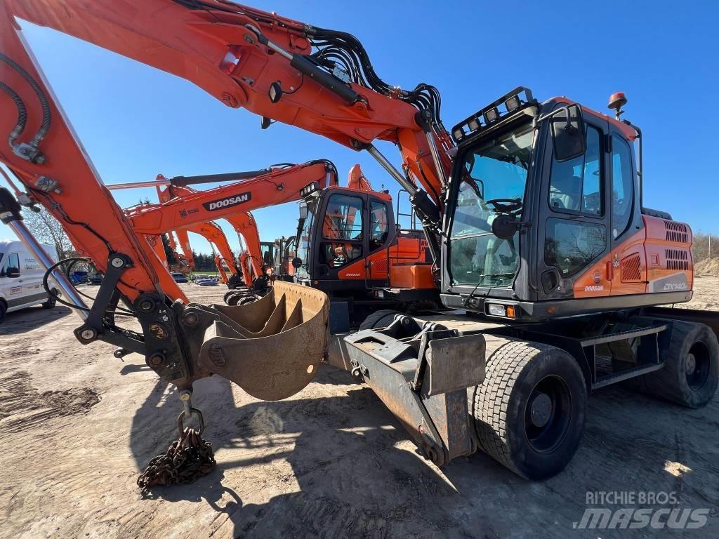 Doosan DX140W-5 Kolesové rýpadlá