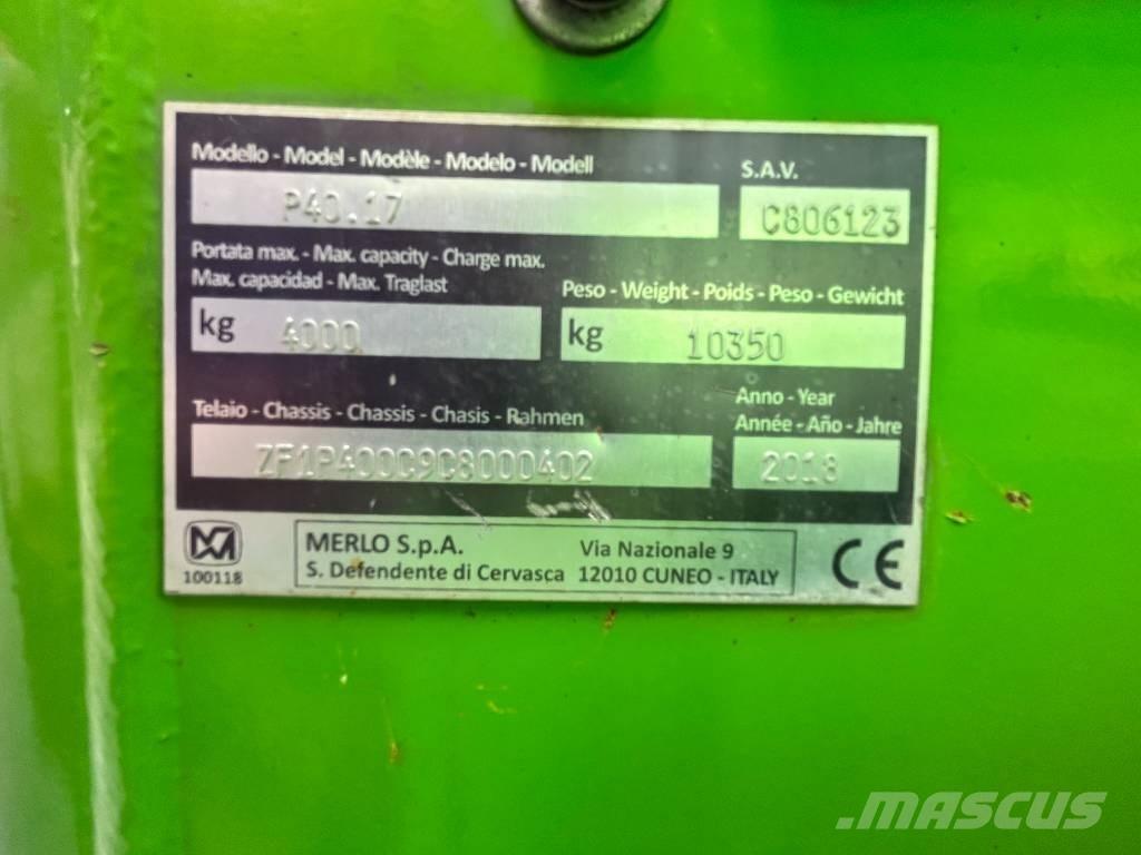 Merlo P 40.17 Teleskopické manipulátory