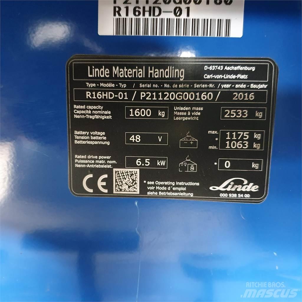 Linde R16HD Retraky