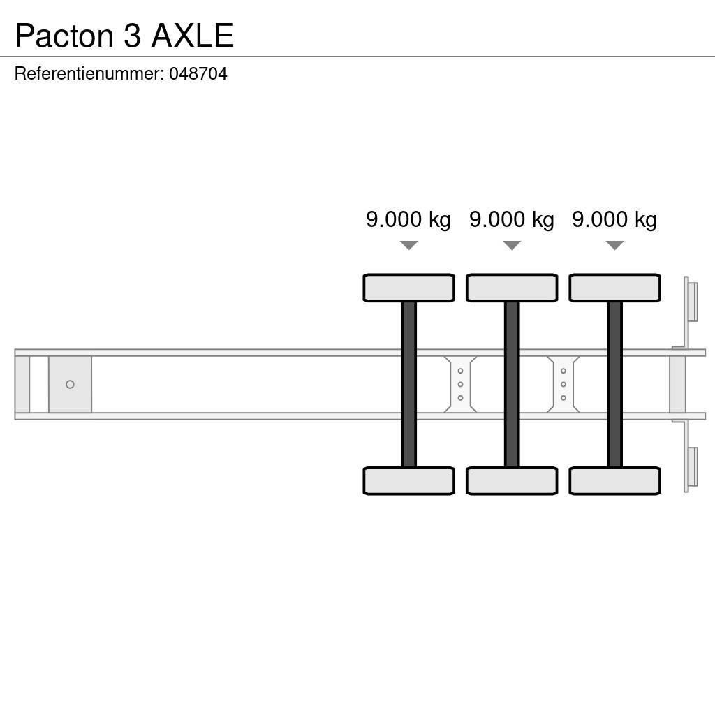 Pacton 3 AXLE Kontajnerové návesy