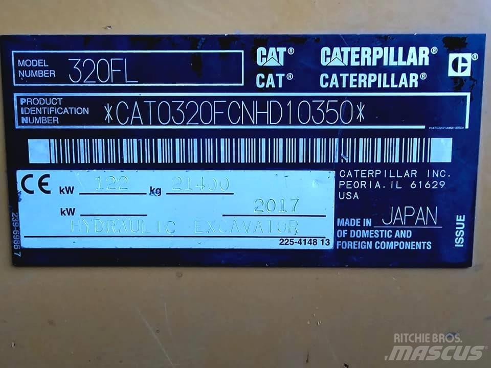 CAT 320 FL Pásové rýpadlá