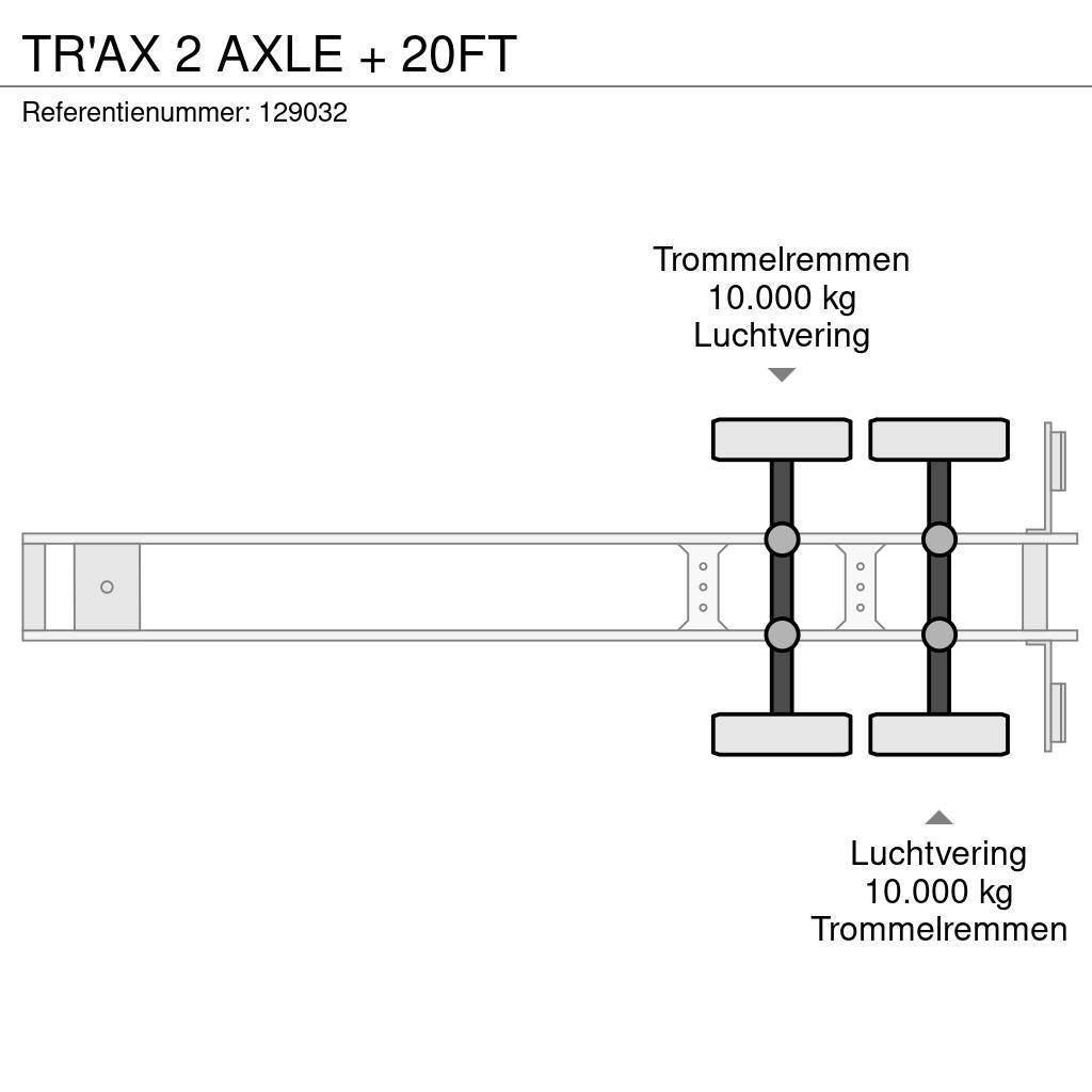  TR'AX 2 AXLE + 20FT Kontajnerové návesy