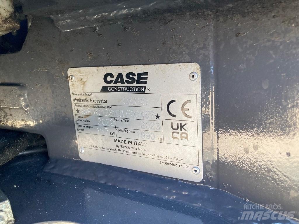 CASE CX 19 D Mini rýpadlá < 7t