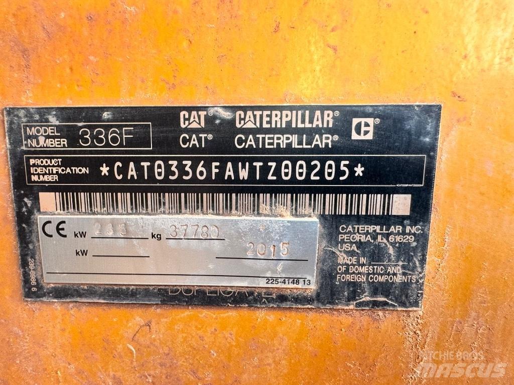 CAT 336 F L Pásové rýpadlá
