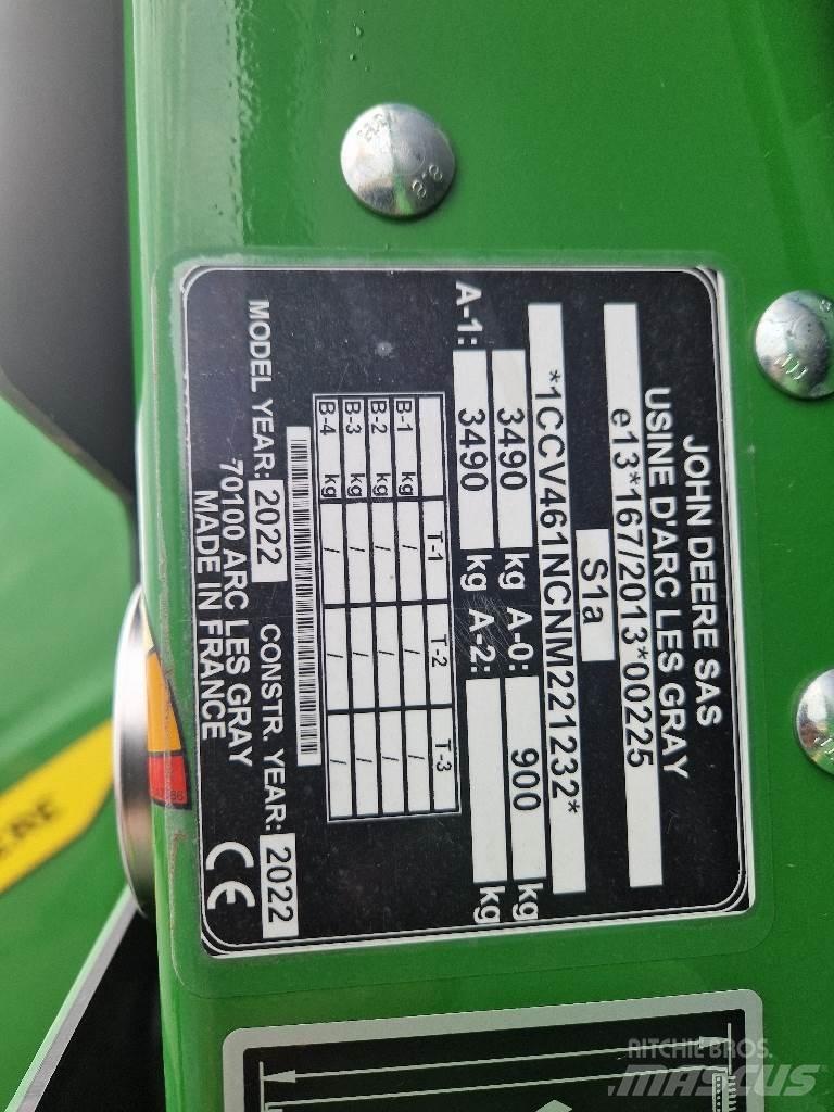 John Deere V461M Lisy na okrúhle balíky