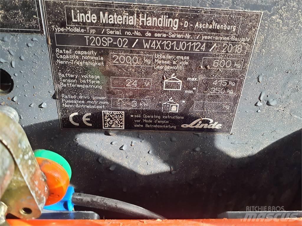 Linde T20SP kurz Nízkozdvižný vozík