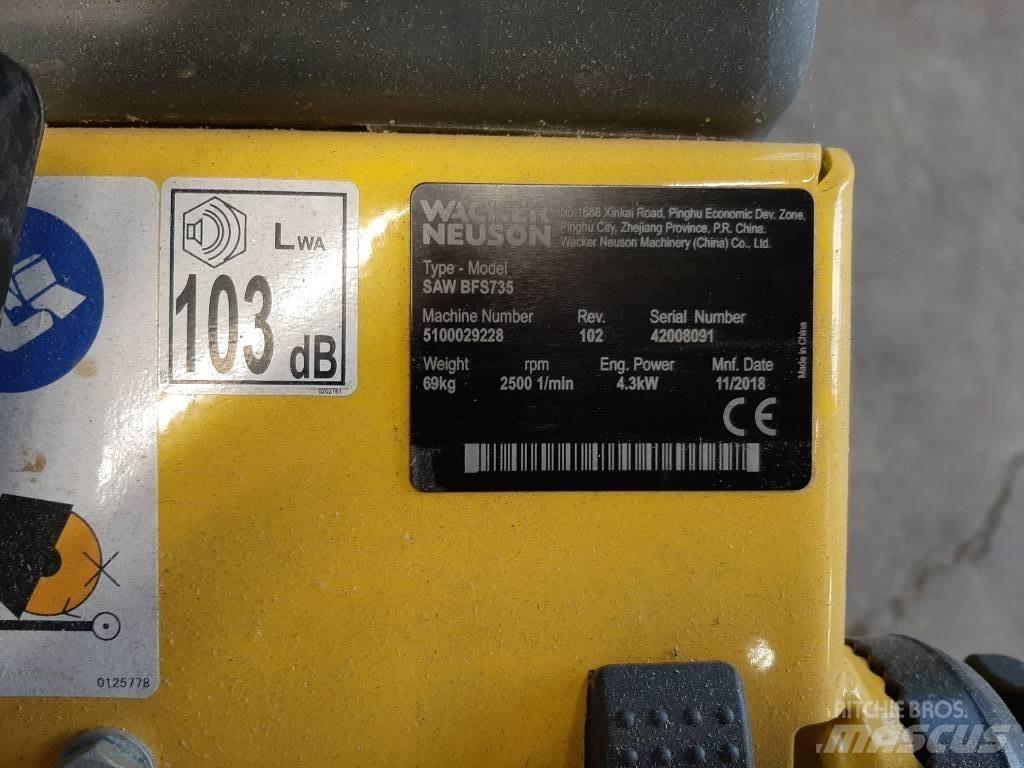 Wacker Neuson BFS735 Píly na betón a kameň