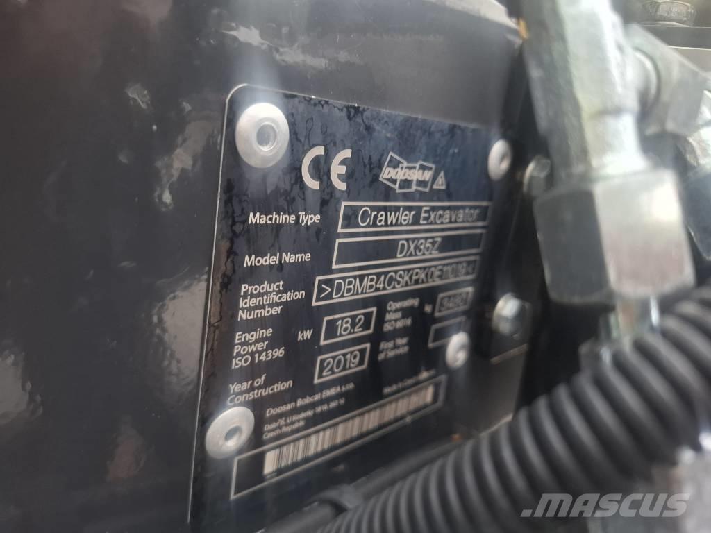 Doosan DX 35 Z Mini rýpadlá < 7t