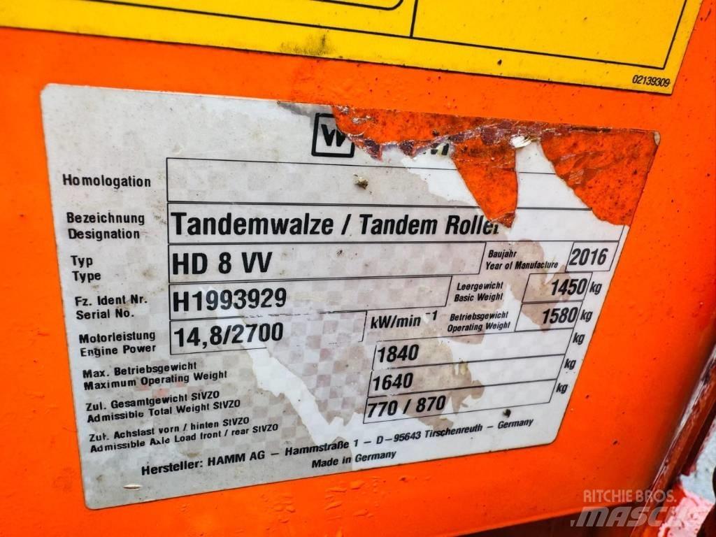 Hamm HD 8 VV Tandemové valce
