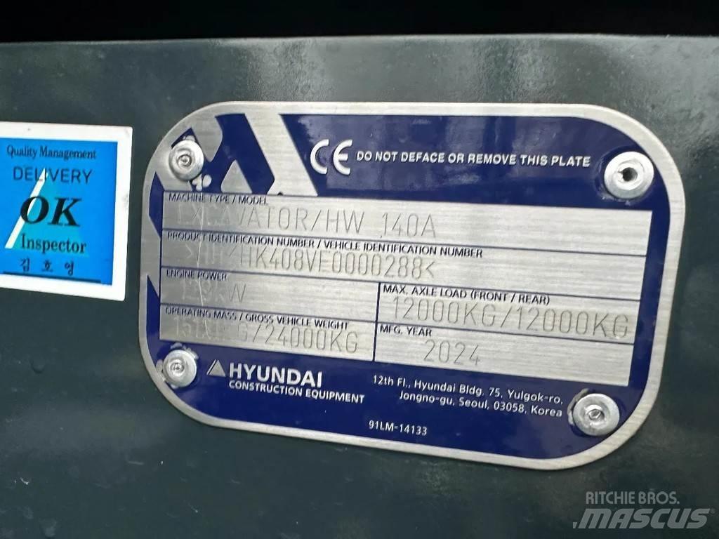 Hyundai HW140A Kolesové rýpadlá