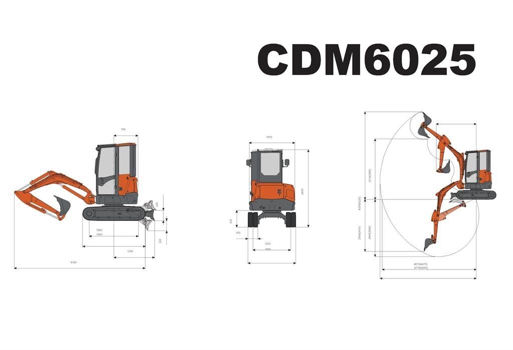 Lonking CDM6025 Mini rýpadlá < 7t