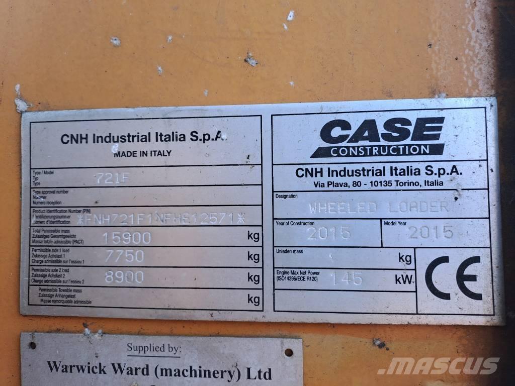 CASE 721 F XR Kolesové nakladače