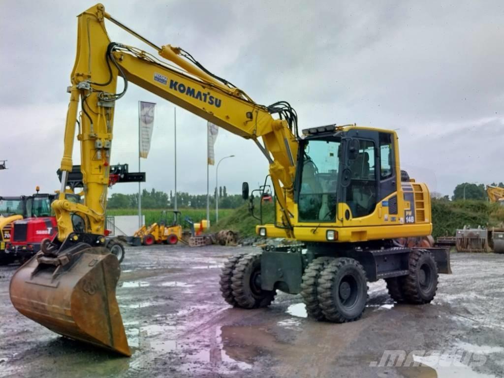 Komatsu PW 148-8 Kolesové rýpadlá