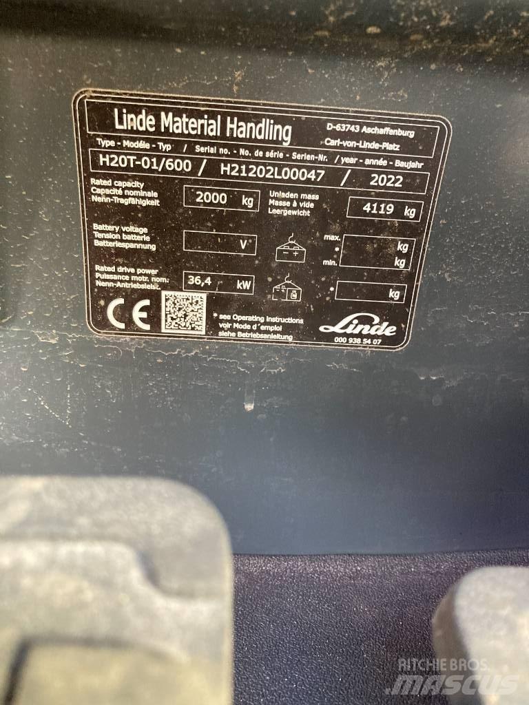 Linde H20T600/1202 LPG vozíky