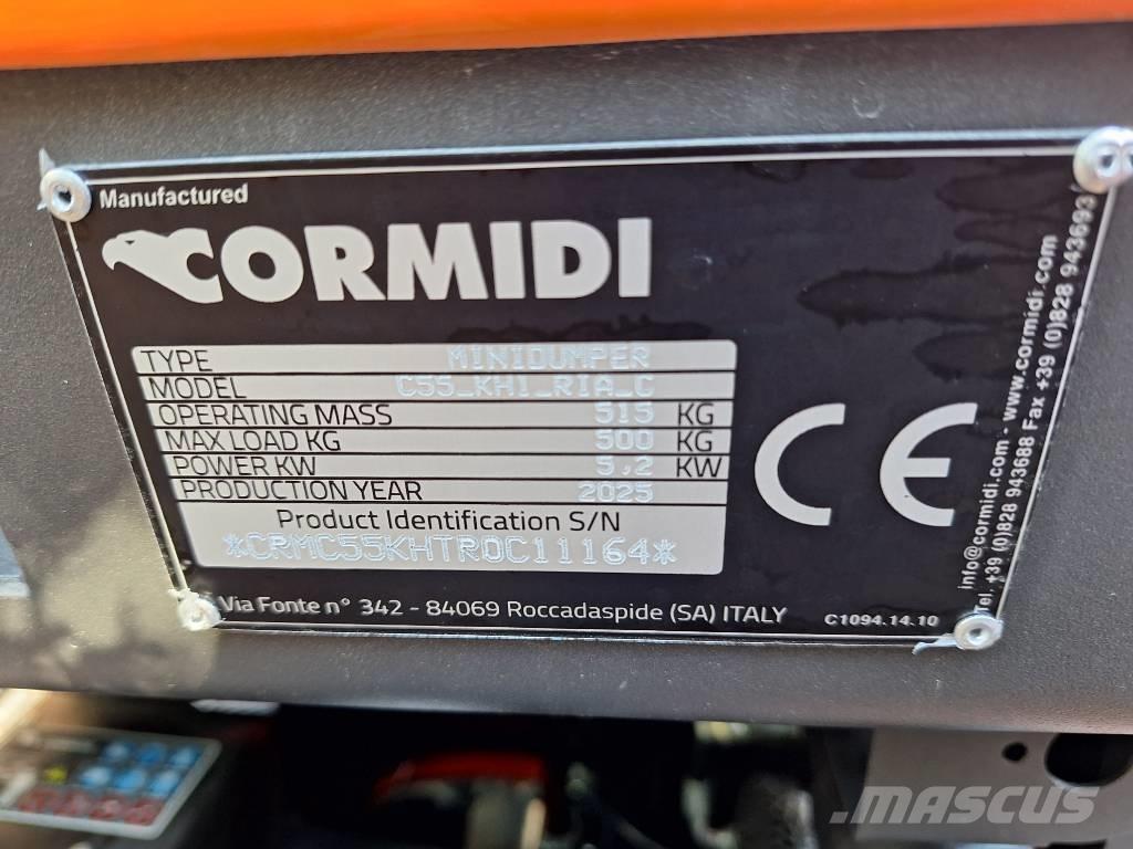 Cormidi C60 and C55 Pásové sklápače