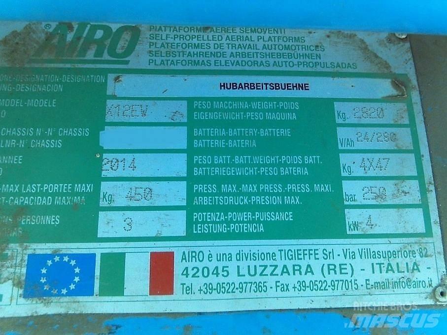 Airo X 12 EW Nožnicové zdvíhacie plošiny