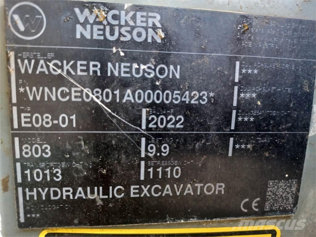 Wacker Neuson 803 Pásové rýpadlá