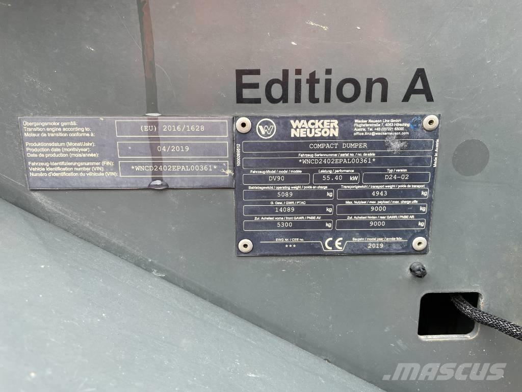 Wacker Neuson DV 90 Stavebné sklápače