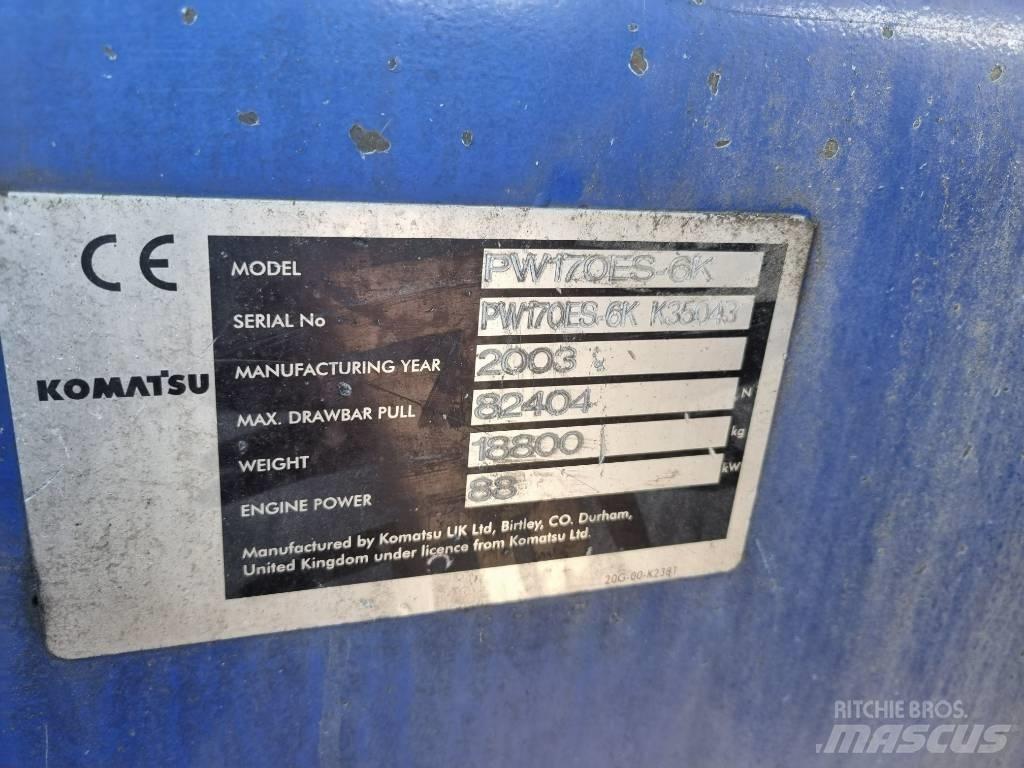 Komatsu PW 170 ES - 6K Kolesové rýpadlá