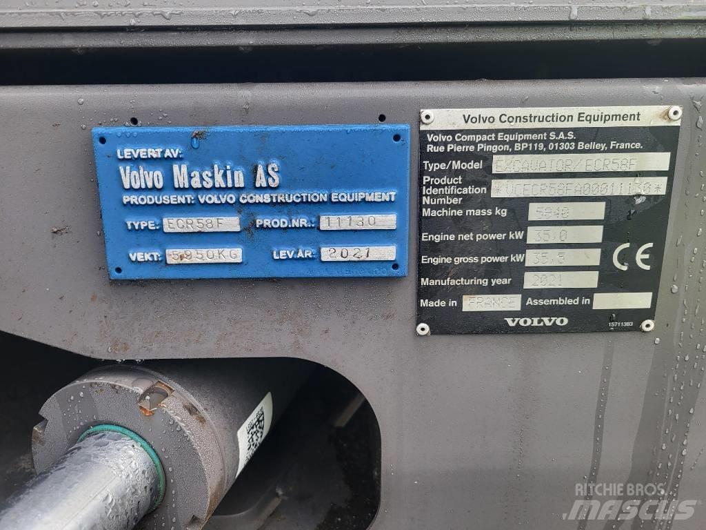 Volvo ECR58F Midi rýpadlá 7 t - 12 t