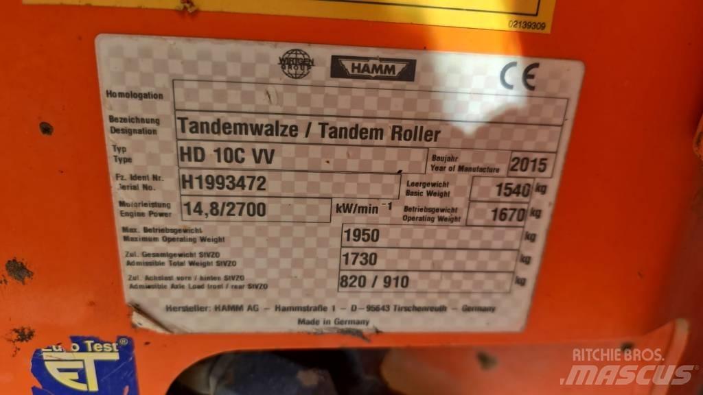 Hamm HD 10 C VV Tandemové valce