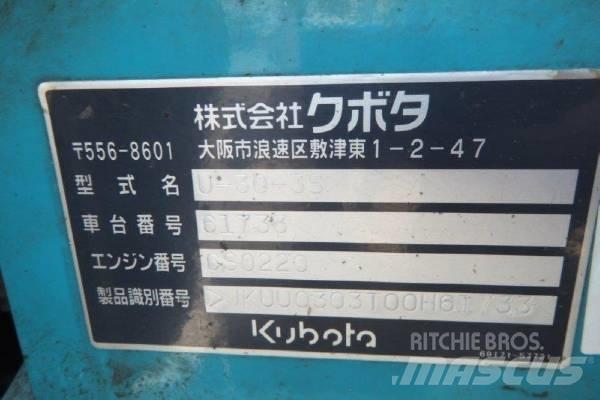 Kubota U-30-3S Mini rýpadlá < 7t